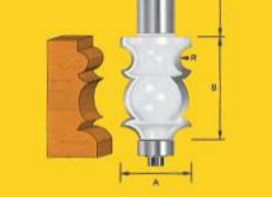 Face Moulding Bits - Bead Shallow Surface Concave - TruaCut