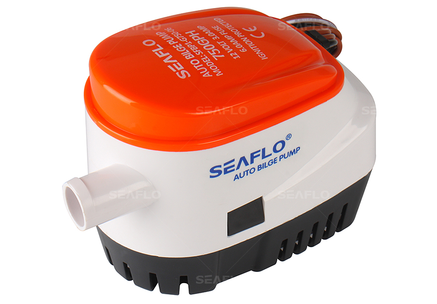 SeaFlo 24 Volt 750 GPH Automatic Submersible Bilge Pump 19mm 3/4" Outlet