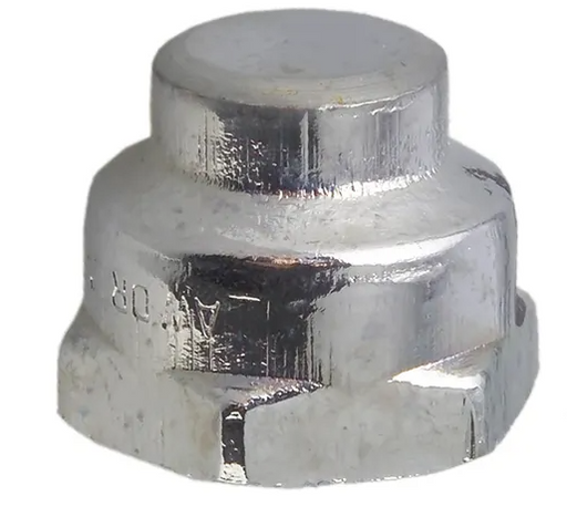 15mm (1/2") Brass Chrome Plated Flared Compression - Cap Compression