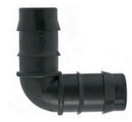 Poly Pipe Fittings - Double Barb Elbow - 16mm - Pack of 25