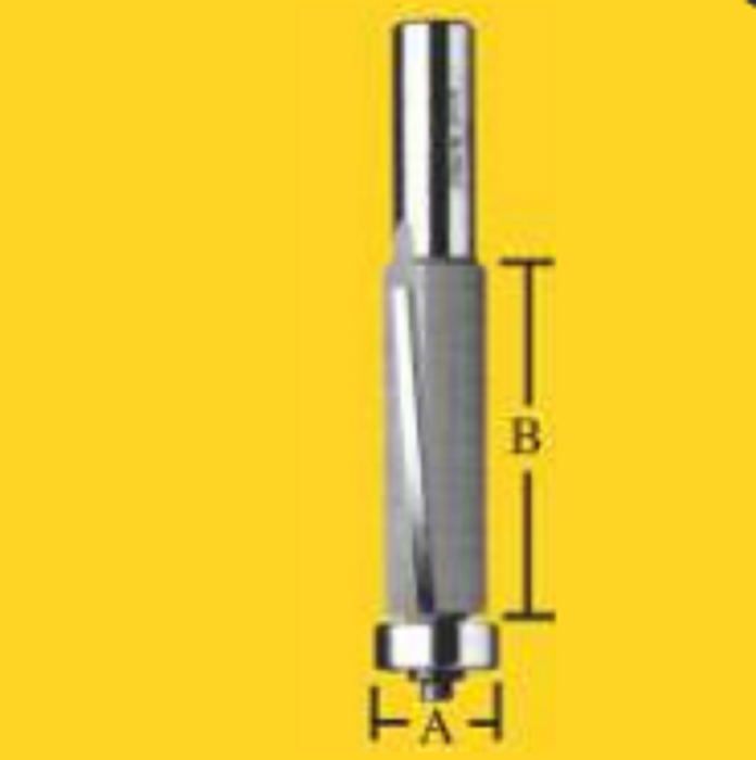 Flush Trim Bits Router Bit - 19mm Down Shear Flush Trim Bit 50mm Cut 1/2" Shank