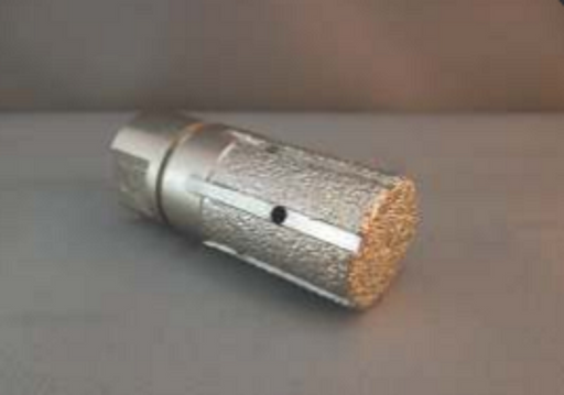 Vacuum Brazed Diamond Router Head - Finger Grinder Head - 25mm Dia x 30mm Depth of Cut - 40/50 Grit
