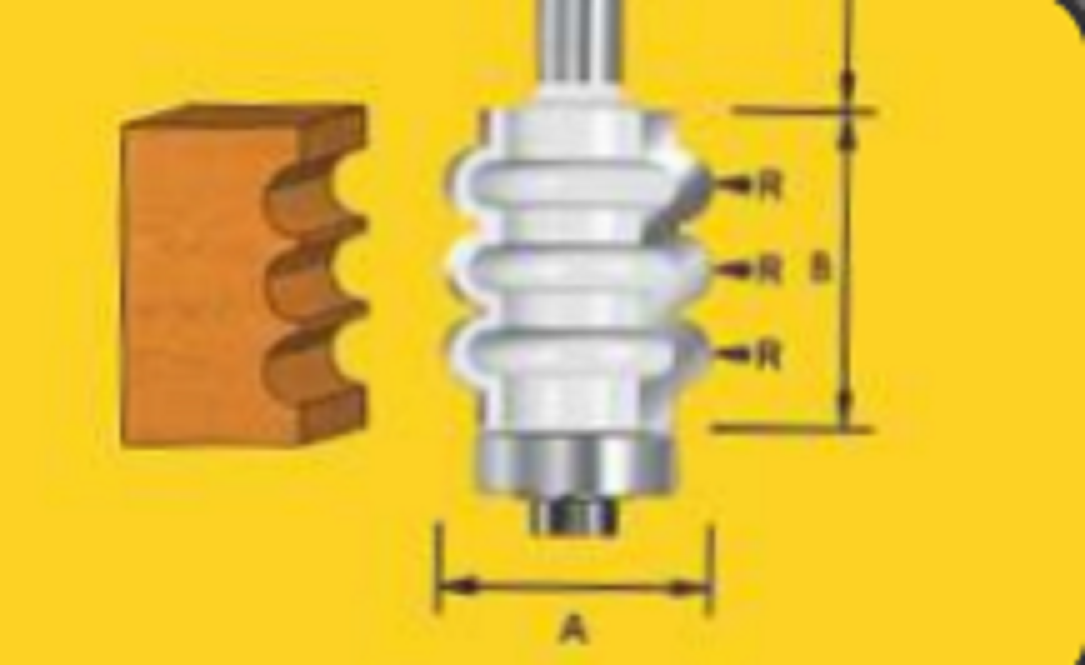 Flush Trim Bits - Router Bit - Triple Surface Flute Bit