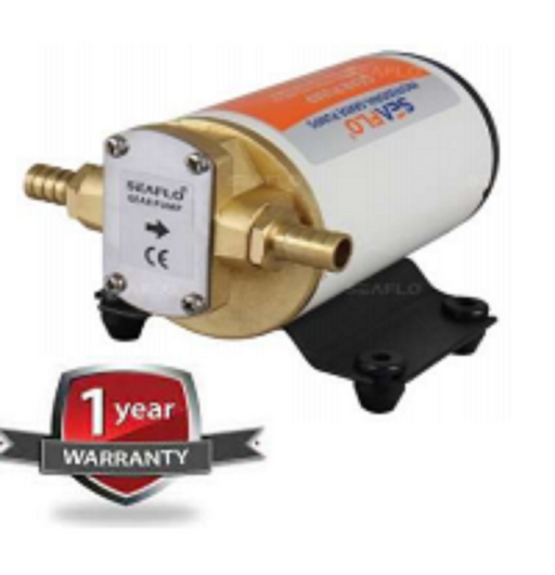 SeaFlo 24 Volt Gear Pump Positive Displacement Pump Oil Transfer Applications - Open Flow 12.0 LPM
