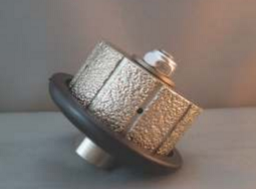 Vacuum Brazed Diamond Router Head - Grinding Drum Head - 65mm dia x 32mm Depth - 40/50 Grit