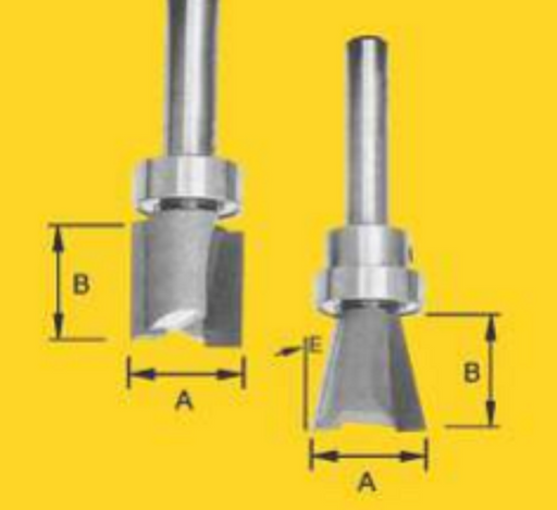 Groove Forming Bit - 12.7mm Inverted Flush Trim Shallow