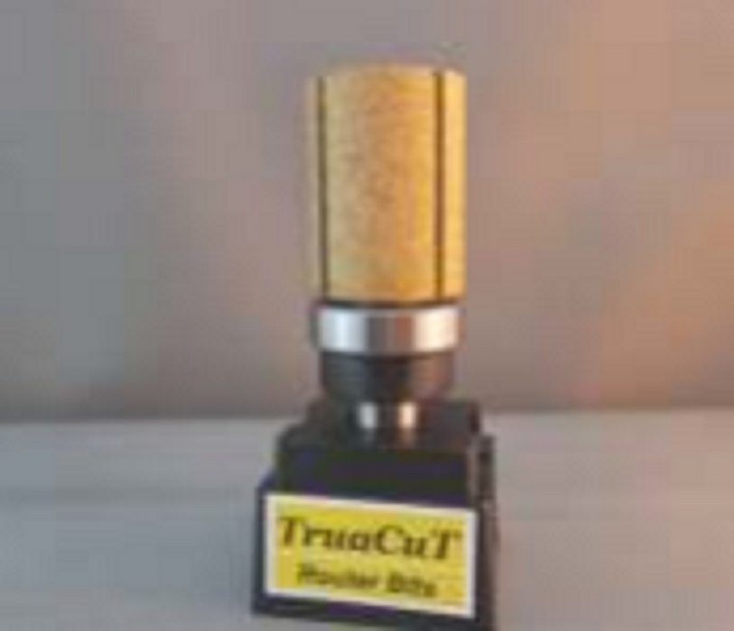 TruaCut Vacuum Brazed Diamond Router Bits -Inverted Trim Bit - 28 x 38mm - 60/70 Grit