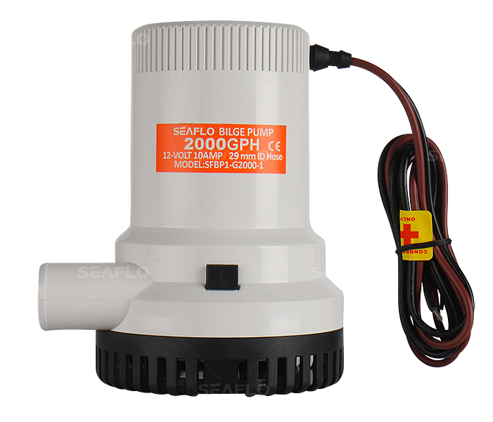 SeaFlo 24 Volt 2000GPH 5.5 Amp Non-Automatic Bilge Pump