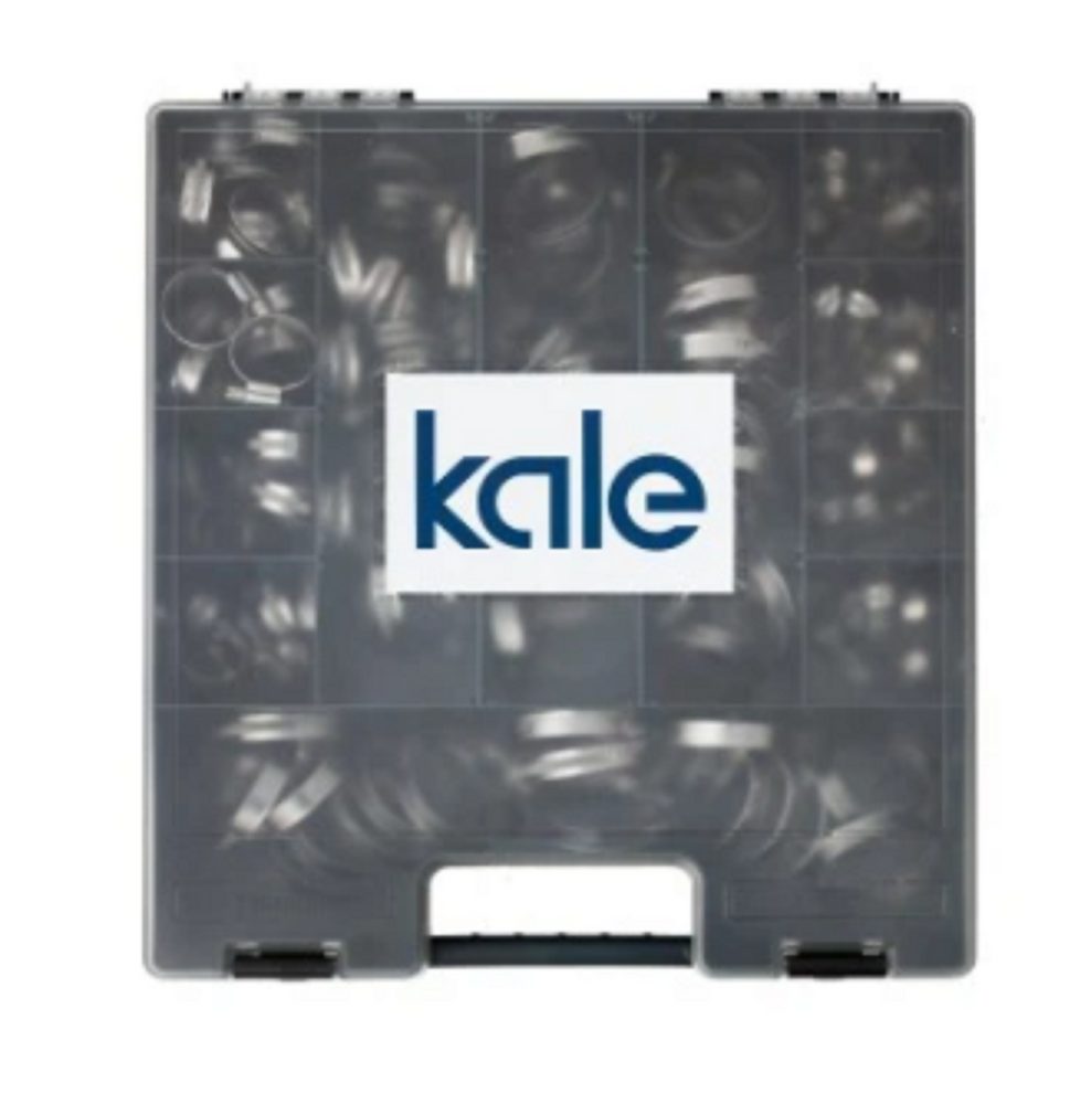 Kale Hose Clamps 180 Piece Kit with Case W3 430 Stainless Steel European Made