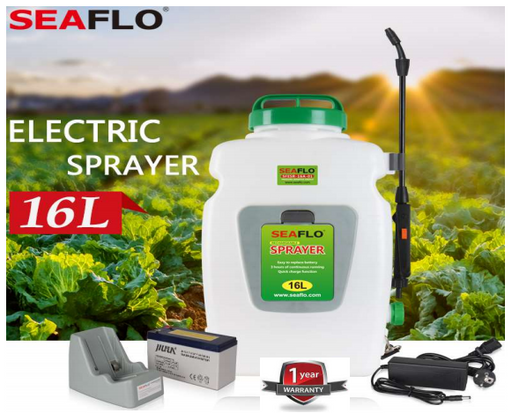 SeaFlo Ag Pumps - 16L Rechargeable Knapsack Sprayer - Spraying Landscaping