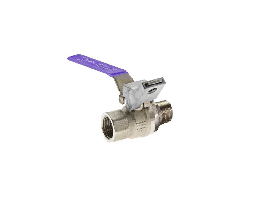 2" BSP (50mm) Brass Ball Valve Lever Handle Lockable Male Female Recycled Water Watermarked