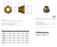 6mm (1/4") Brass Flared Compression - Nut Compression