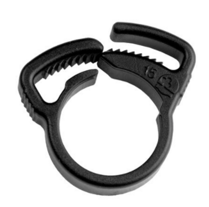 POLY PIPE FITTINGS RATCHET CLAMPS 17 TUBE OD RANGE 16 18mm