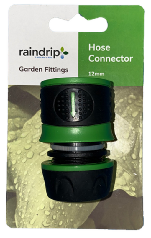RAINDRIP HOSE CONNECTOR - HOSE x CONNECTION - 12mm - GARDEN FITTING RETICULATION