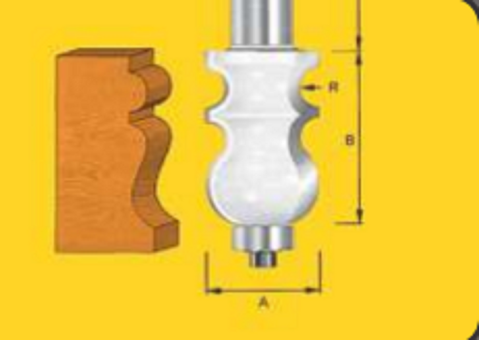 Face Moulding Bits - Short Classical Face Mould - TruaCut