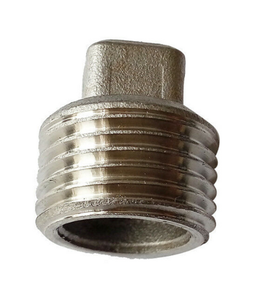 1/8" BSP STAINLESS STEEL SQUARE HEAD PLUG MALE THREAD