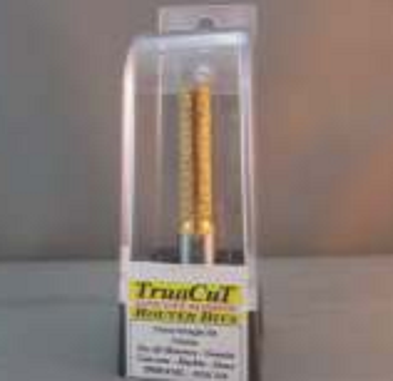 TruaCut Vacuum Brazed Diamond Router Bits -Straight Bit - 10 x 40mm - 40/50 Grit