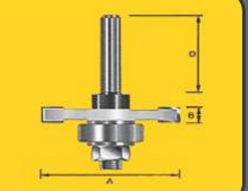 Slotting Cutters - Router Bits 4mm Biscuit Cutter 6.4 x 32mm Shank
