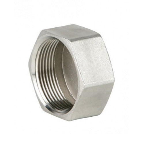 3/4" NPT 316 STAINLESS STEEL HEX CAP 20mm FEMALE THREAD — ConFit Australia