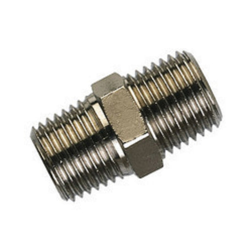 2 1/2" NPT 316 STAINLESS STEEL HEX NIPPLE MALE MALE JOINER