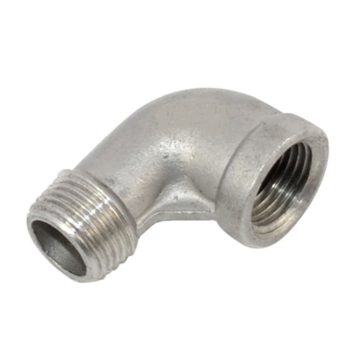 3/8" BSP 316 STAINLESS STEEL 90 DEGREE ELBOW MALE FEMALE 10mm
