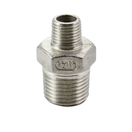 4 x 2 1/2" BSP 316 STAINLESS STEEL REDUCING NIPPLE 100 x 65mm