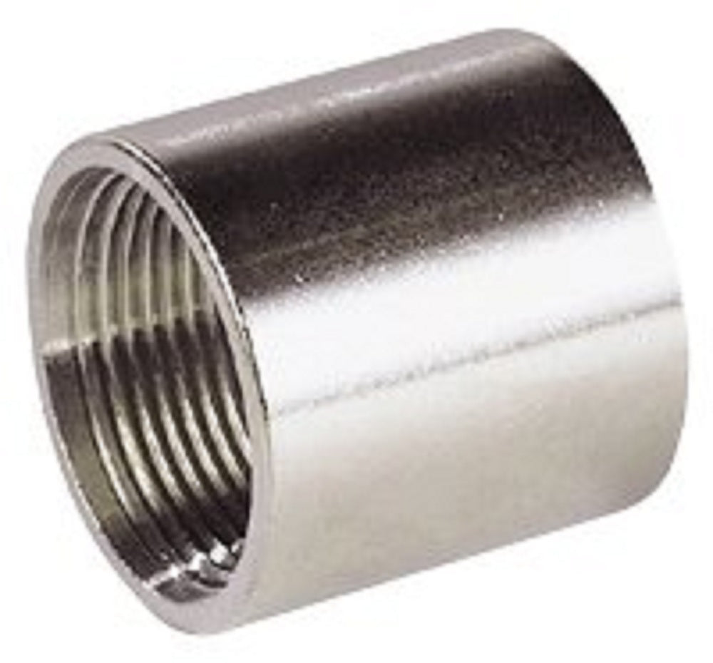 1" NPT 316 STAINLESS STEEL SOCKET FEMALE FEMALE JOINER COUPLING ...