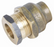 15mm x 15mm Brass Flared Compression Union - Compression x Compression