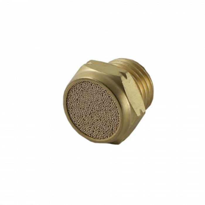 Flat 1/2" Brass Silencer Filter Muffler Noise Reducer