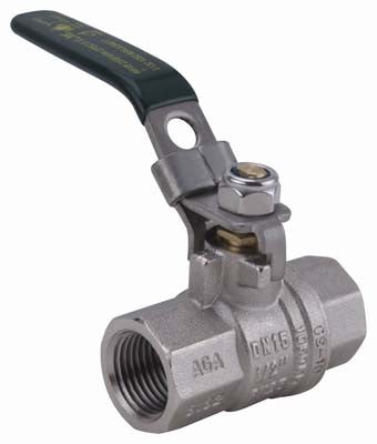 Ball Valve Dual Approved AGA Watermarked 3/4" BSP (20mm) Female Female Lockable