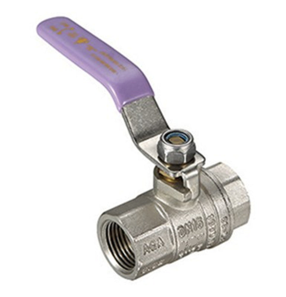 1/2" BSP (15mm) Dual Approved Recycled Water Ball Valve Female Female