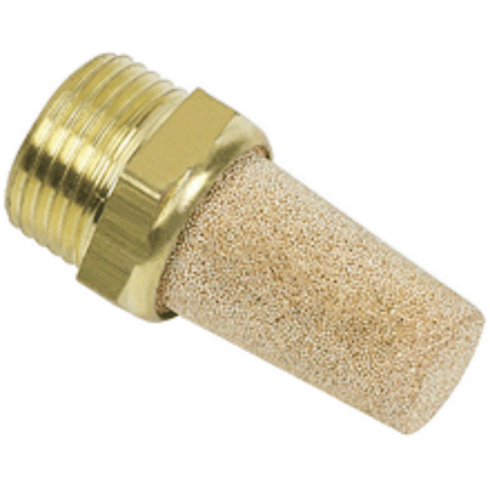 Conical 3/8" Brass Silencer Filter Muffler Noise Reducer