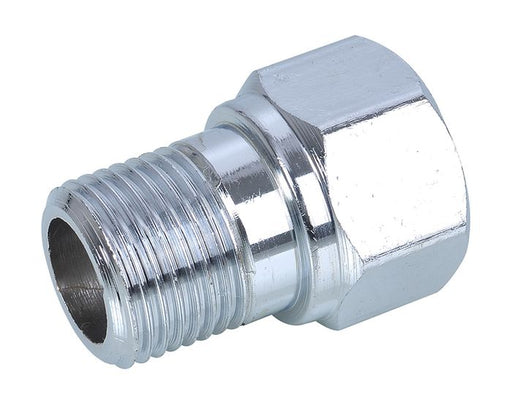 Brass Adaptor 1/2" BSP (15mm)  x 75mm Male x Female Extended Chrome Plated