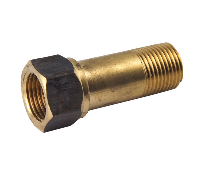 Brass Adaptor 1/2" BSP (15mm) x 40mm Male x Female Extended