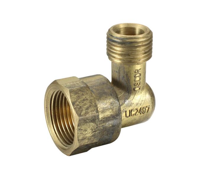 Brass Elbow Male Female Reducing 1/2" x 3/4" BSP (15mm x 20mm)