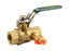 2" BSP (50mm) Brass Ball Valve Lever Handle Female Female With Test Point Watermarked