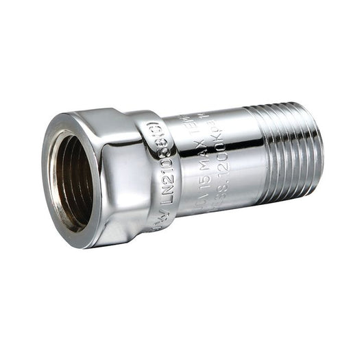 Mini Dual Check Valve 1/2" BSP (15mm) Chrome Plated Male Female Watermarked