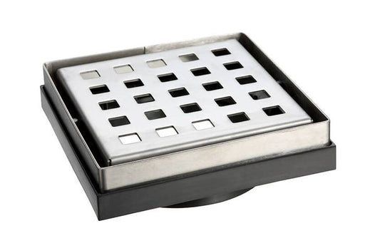 Monopoly Tapware Square Floor Grate Stainless Steel 100mm Bathroom Laundry Chrome Plated