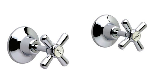 Monopoly Whitehall Tapware Wall Top Assemblies Chrome Plated With Jumper Valves
