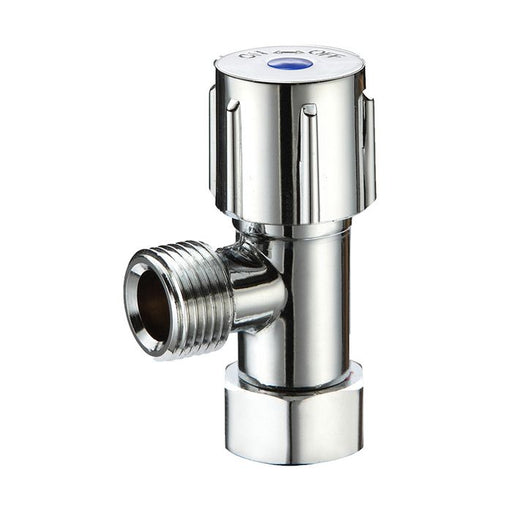 Monopoly Tapware Cistern Stop 1/4 Turn with Check Valve Swivel Nut 15mm Toilet Chrome Plated