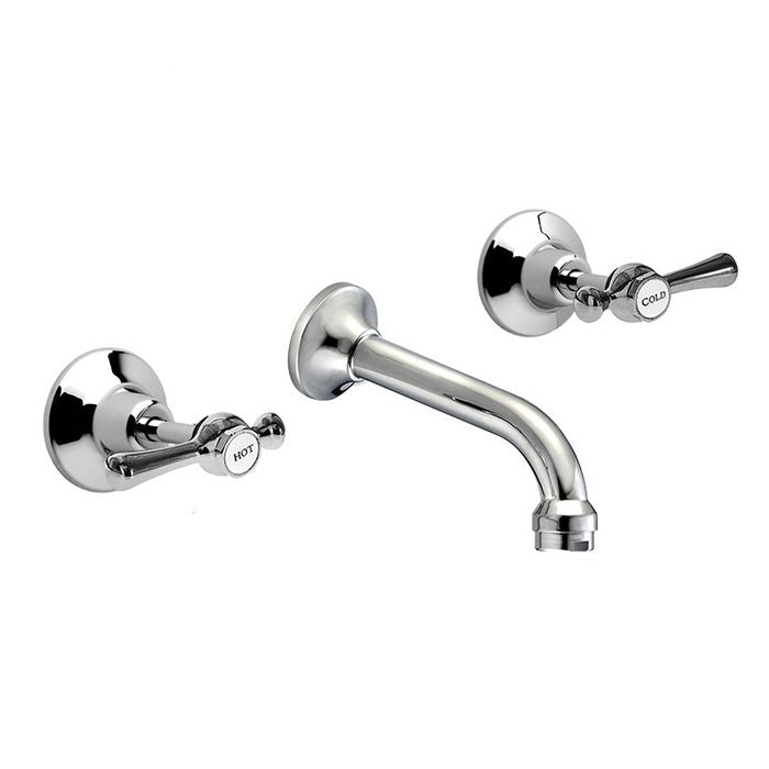 Monopoly Whitehall 1/4 Turn Lever Handle Tapware Bath Set Ceramic Disc Chrome Plated