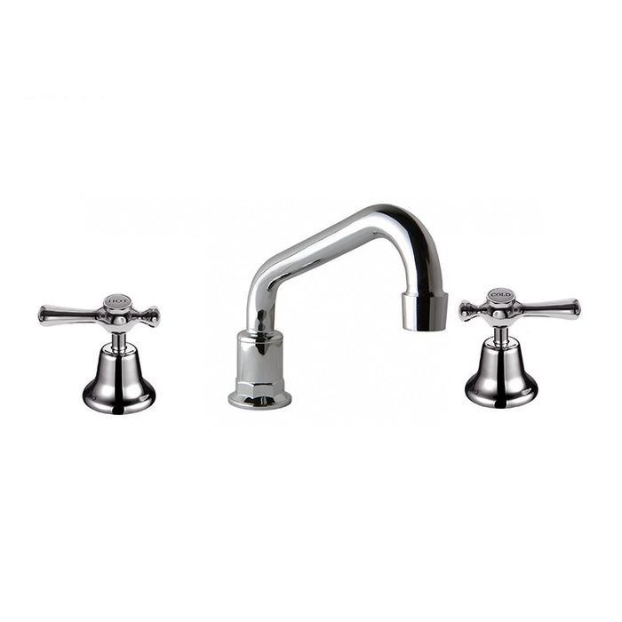 Monopoly Whitehall 1/4 Turn Lever Handle Tapware Hob Sink Set Ceramic Disc Chrome Plated