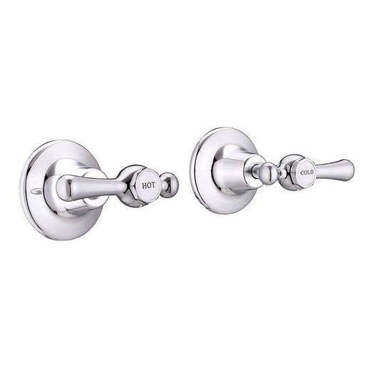 Monopoly Whitehall 1/4 Turn Lever Handle Tapware Wall Top Assembly Ceramic Disc Chrome Plated COLD