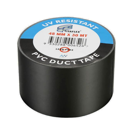 Titaflex Black Duct Tape 48mm x 30m UV Resistant