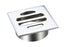 Monopoly Tapware Floor Grate Square Fixed 50mm Bathroom Laundry Chrome Plated