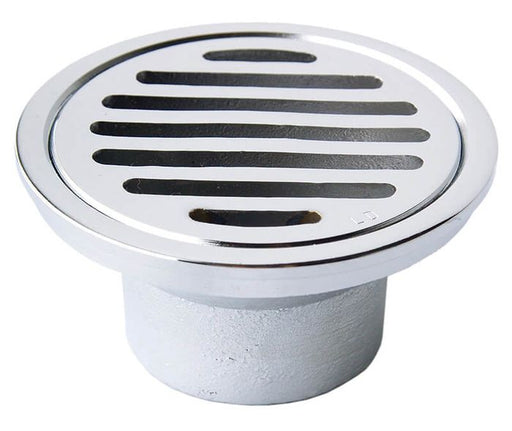 Monopoly Tapware Floor Grate  80mm x 50mm Reducing Round Bathroom Laundry Chrome Plated