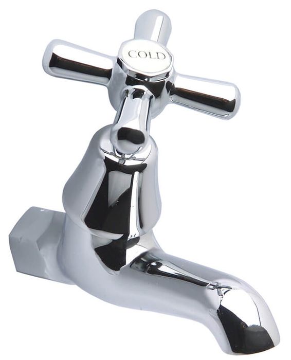 Monopoly Whitehall 1/2 Turn Tapware Bib Tap 45o Ceramic Disc FI Chrome Plated COLD