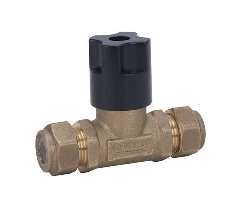 1/2" BSP (15mm) Hot Water System Non Return Isolation Valve Copper Compression Brass