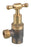 1/2" (15mm) Right Angle Cistern Stop Tap T/Head Rough Brass Watermarked