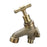 1/2" (15mm) Hose Tap Back Plated Capillary Watermarked Brass Finish